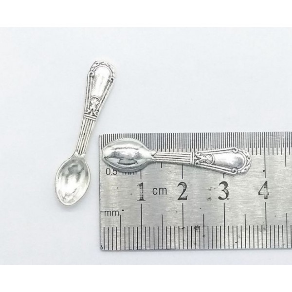 Металлическая подвеска «Ножницы», серебро, 27*20*1.5 мм